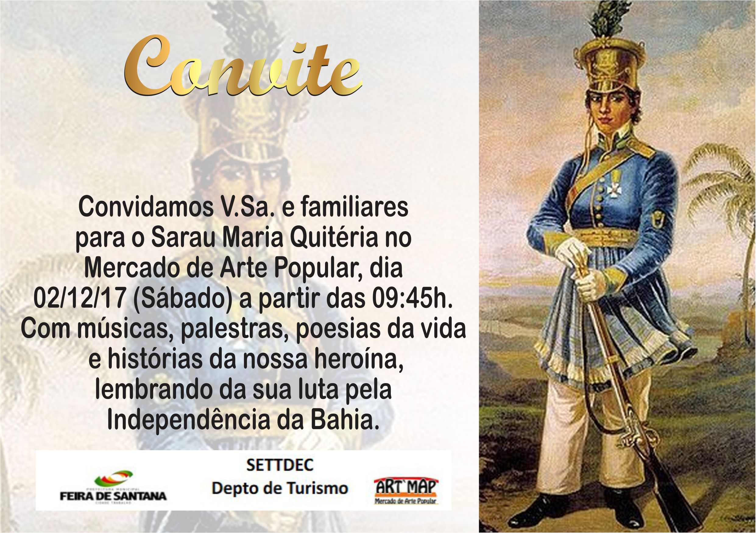 María Quitéria (Independencia da Bahia) por um Baiano! 