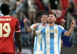 Messi marca, Argentina vence o Canadá e garante vaga na final